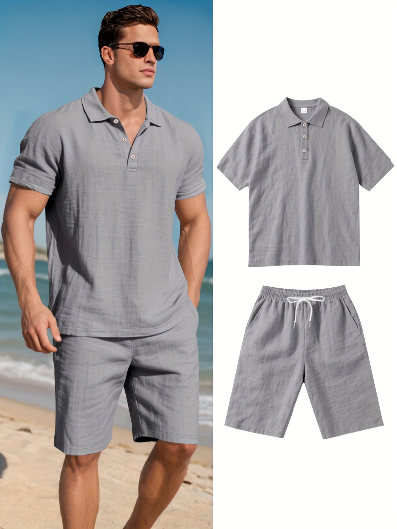 Aureo Madrid™ | Conjunto de lino para hombre