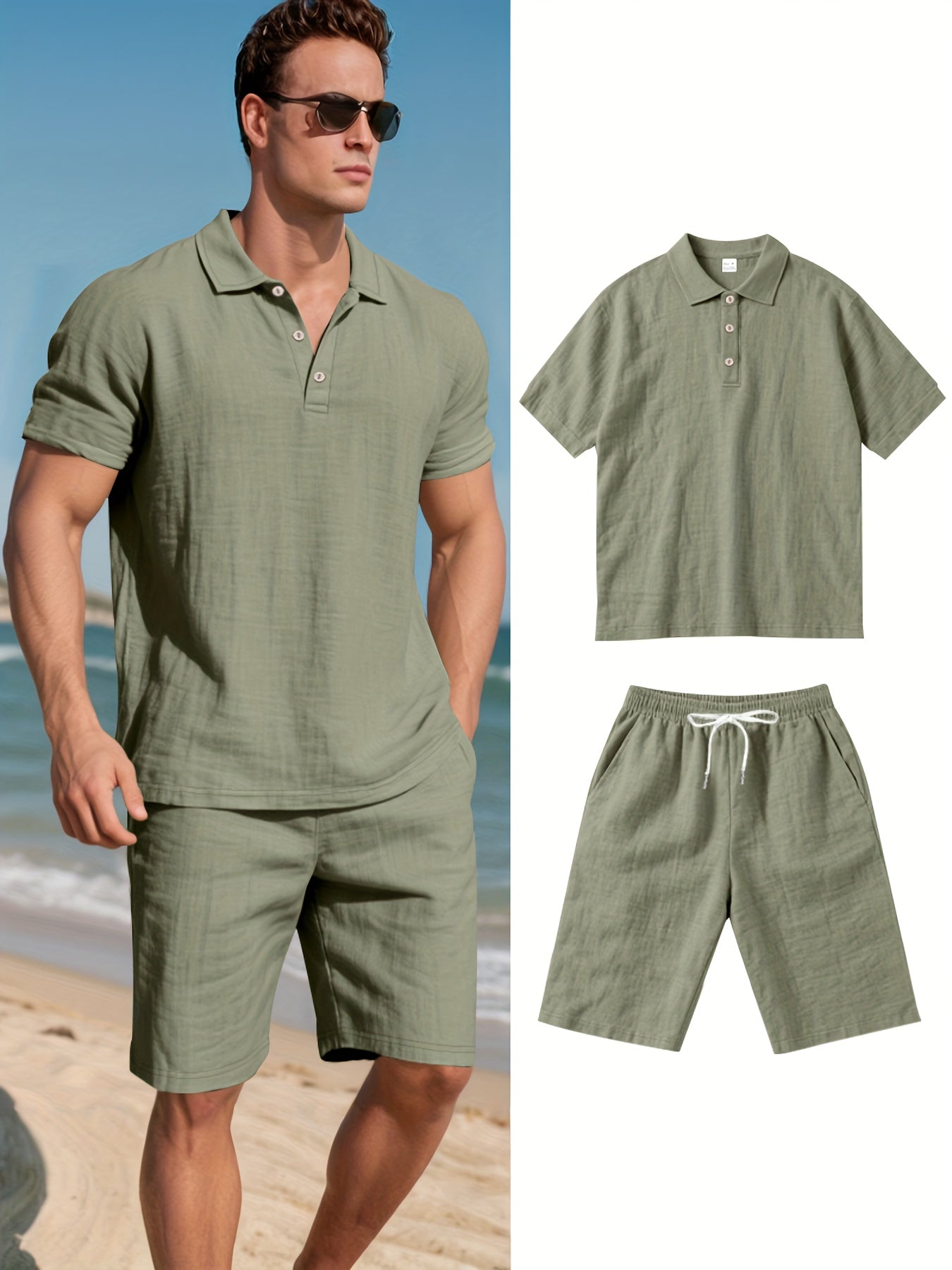 Aureo Madrid™ | Conjunto de lino para hombre