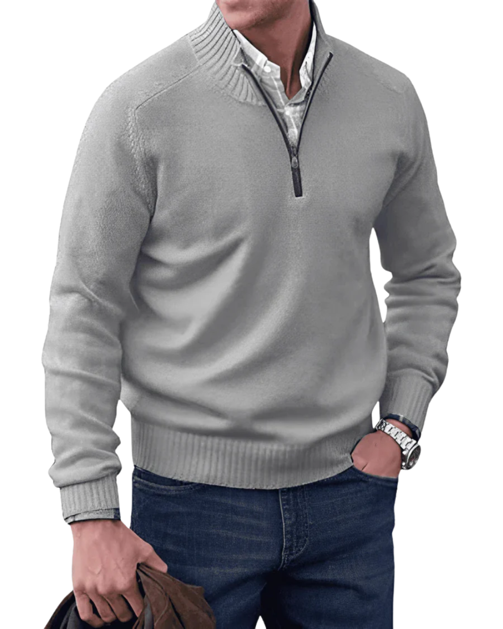 Aureo Madrid™ | Jersey informal con cremallera