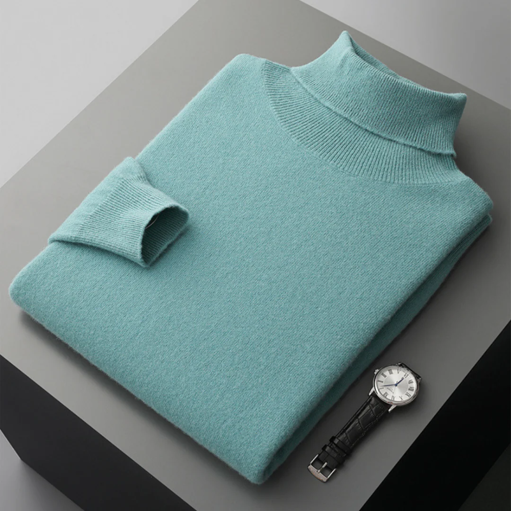 Aureo Madrid™ | Jersey de cuello alto de lana merino Cagliari