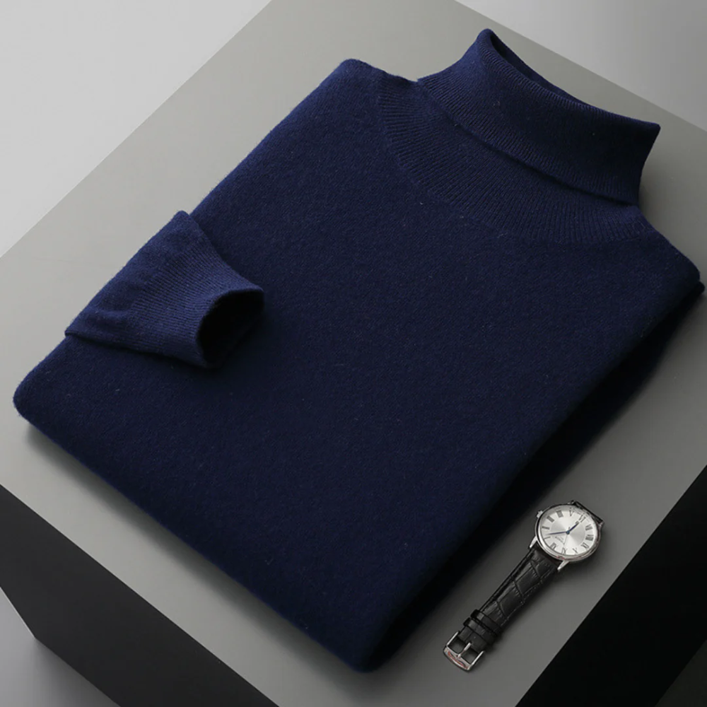 Aureo Madrid™ | Jersey de cuello alto de lana merino Cagliari