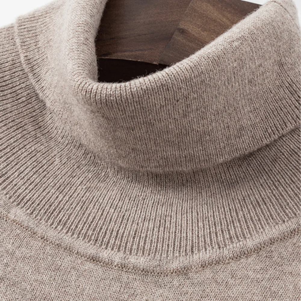 Aureo Madrid™ | Jersey de cuello alto de lana merino Cagliari
