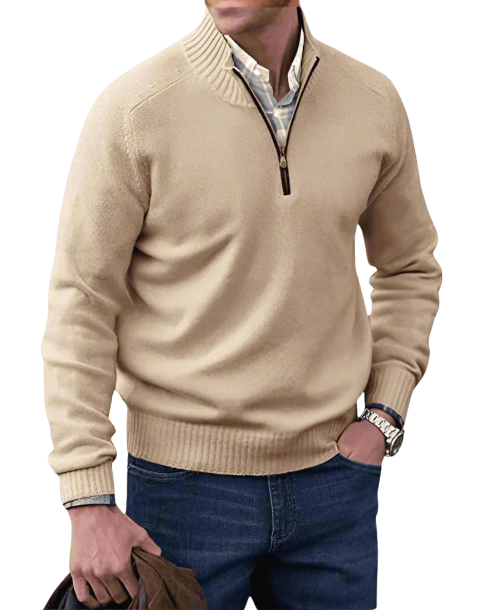 Aureo Madrid™ | Jersey informal con cremallera