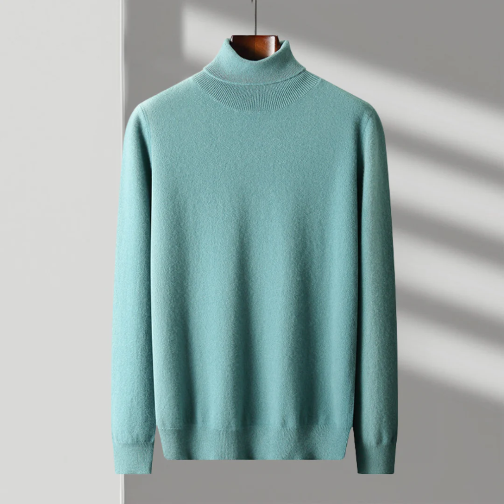 Aureo Madrid™ | Jersey de cuello alto de lana merino Cagliari