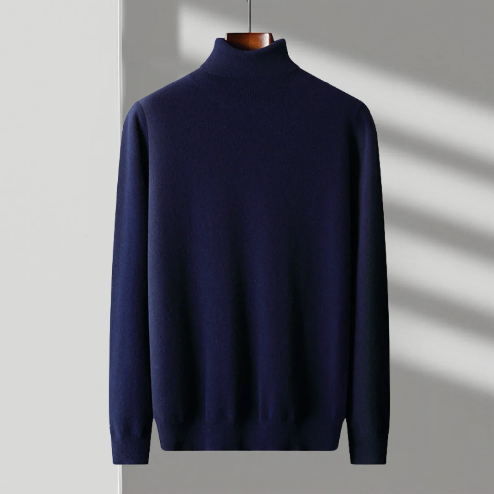 Aureo Madrid™ | Jersey de cuello alto de lana merino Cagliari