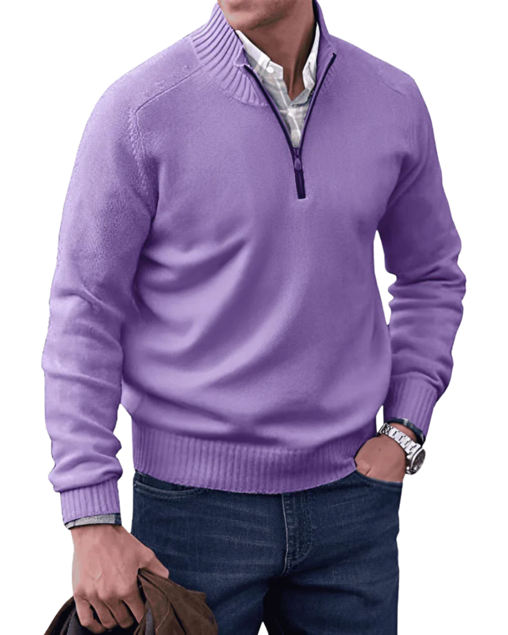 Aureo Madrid™ | Jersey informal con cremallera