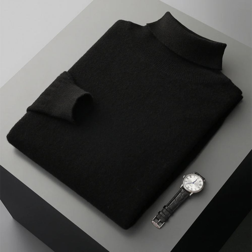Aureo Madrid™ | Jersey de cuello alto de lana merino Cagliari