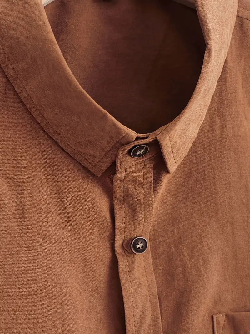 Aureo Madrid™ | Camisa informal de algodón con mangas cortas