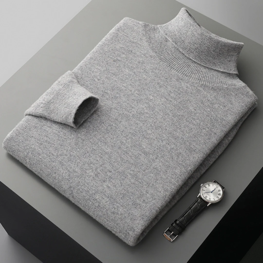 Aureo Madrid™ | Jersey de cuello alto de lana merino Cagliari