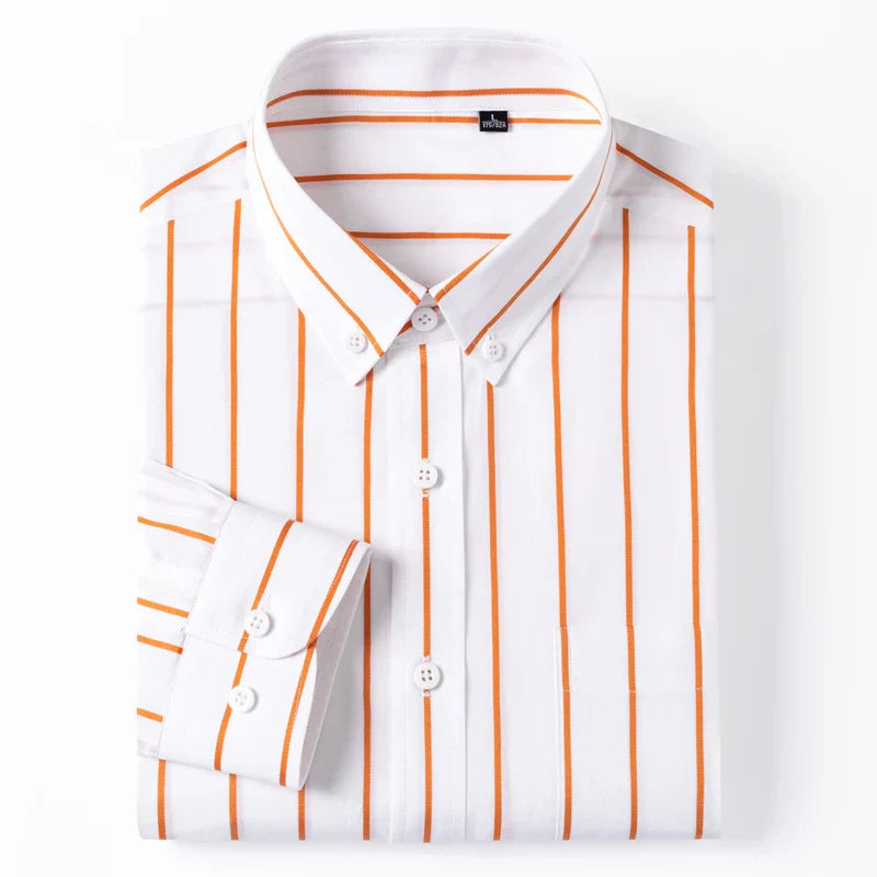 Aureo Madrid™ | Elegante camisa de algodón a rayas