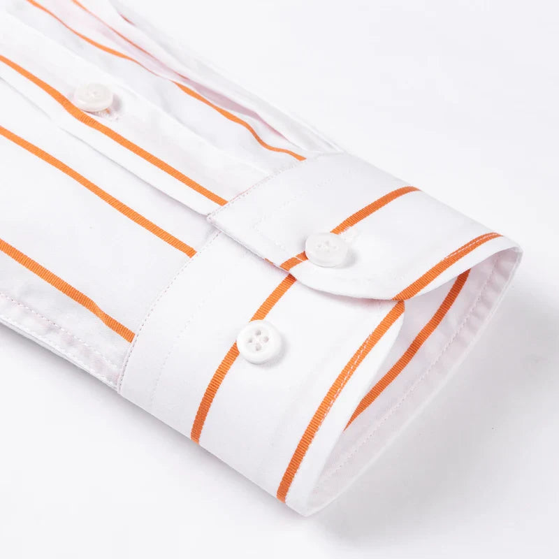 Aureo Madrid™ | Elegante camisa de algodón a rayas