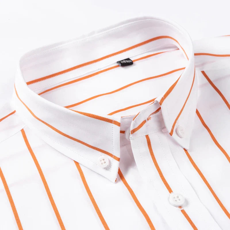 Aureo Madrid™ | Elegante camisa de algodón a rayas
