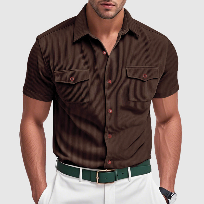 Aureo Madrid™ | Elegante camisa de pana para hombre