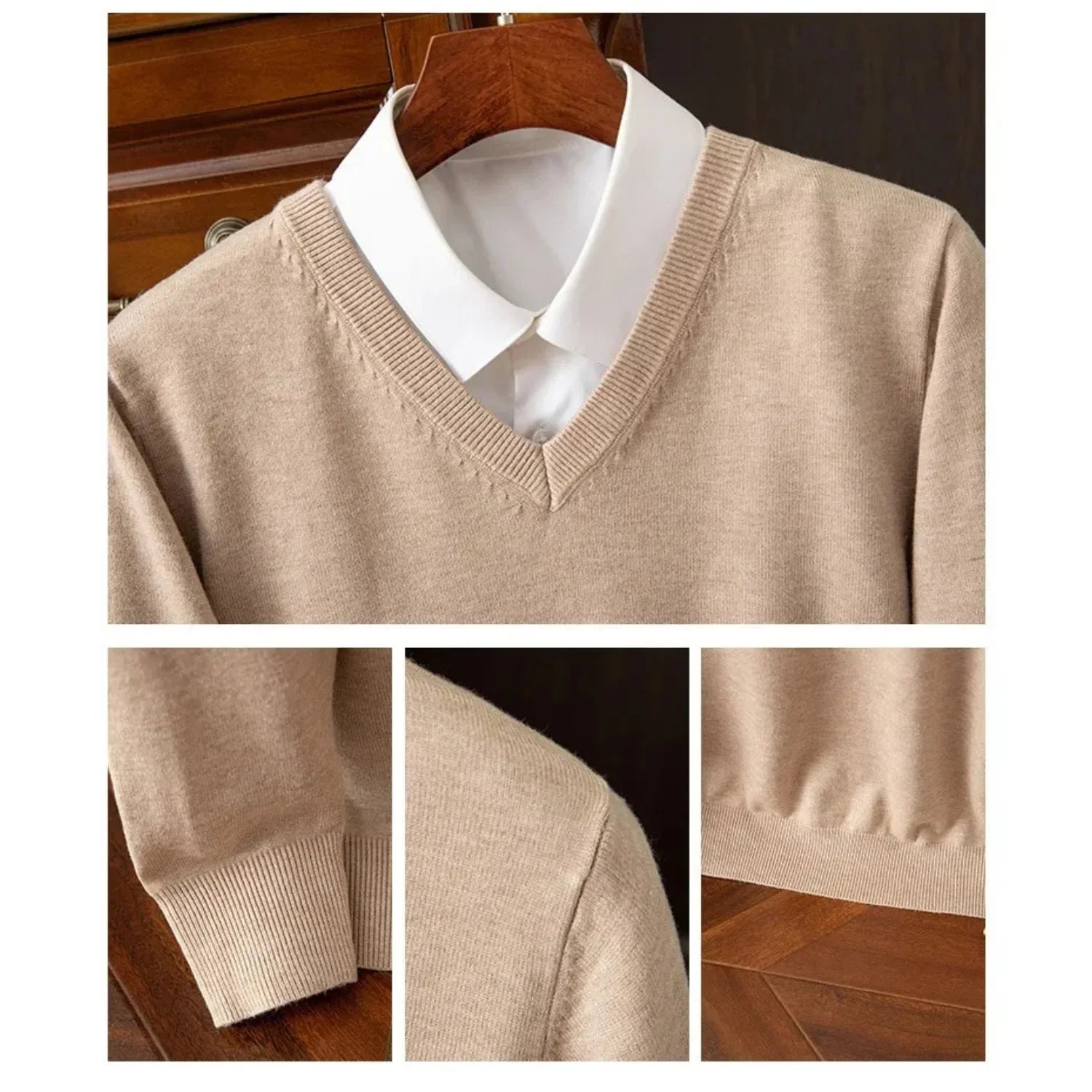 Aureo Madrid™ | Jersey elegante con cuello en V