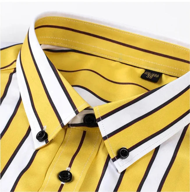 Aureo Madrid™ | Camisa de hombre informal a rayas