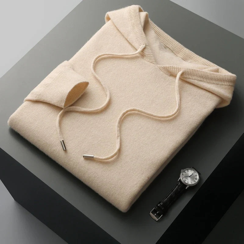 Aureo Madrid™ | Elegante sudadera con capucha de lana australiana