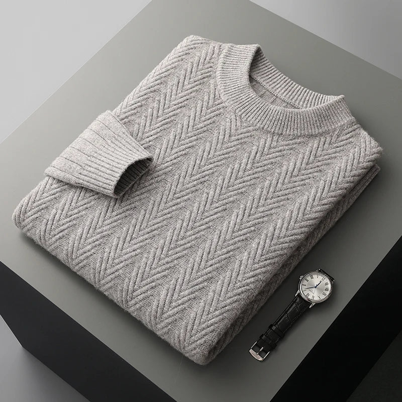 Aureo Madrid™ | Elegante jersey grueso de cachemira