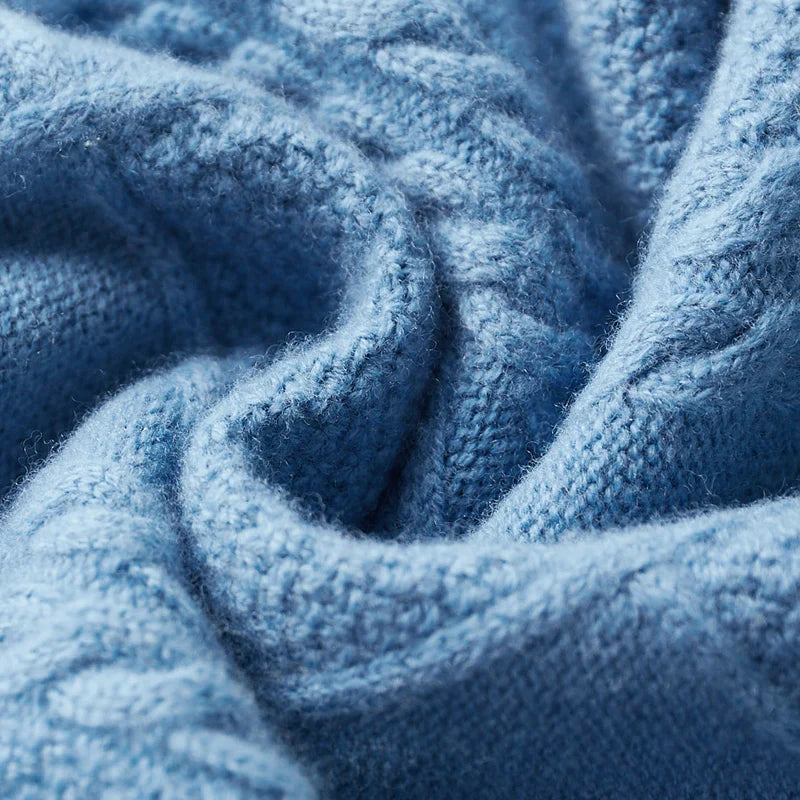 Aureo Madrid™ | Jersey de cuello alto Cashmere con estampado