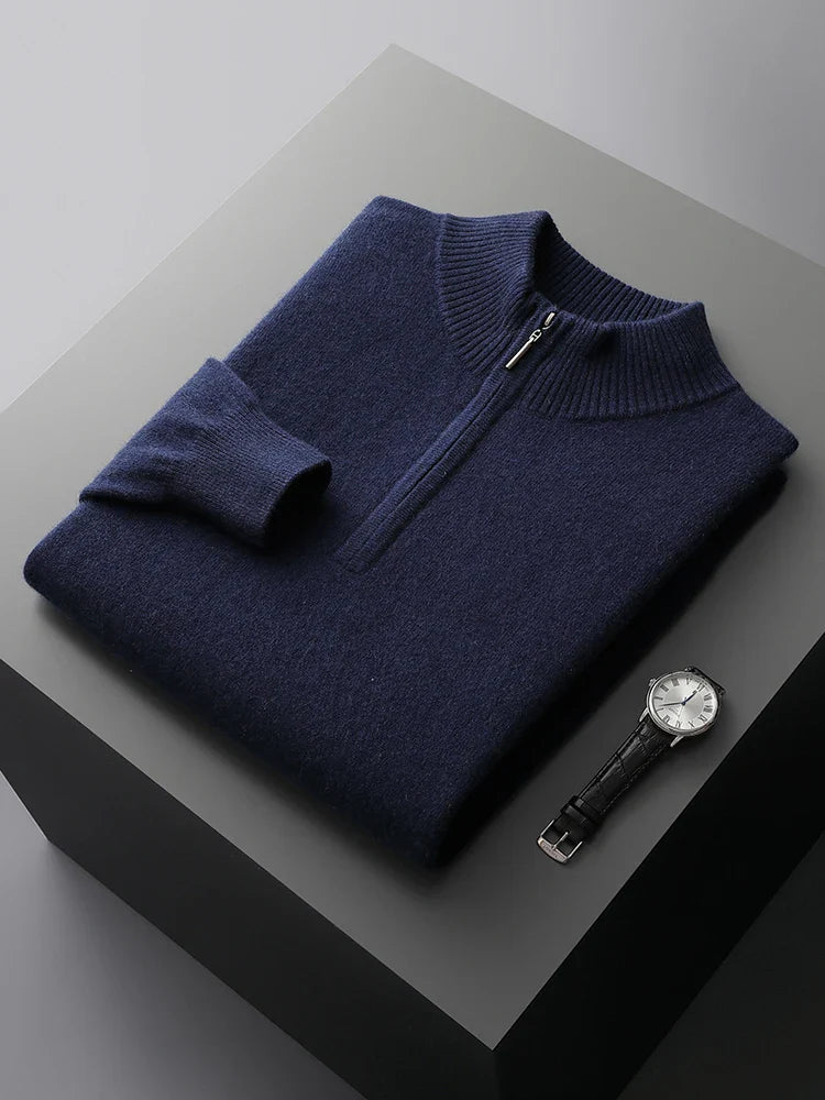 Aureo Madrid™ | Jersey de cachemira Florence con cremallera