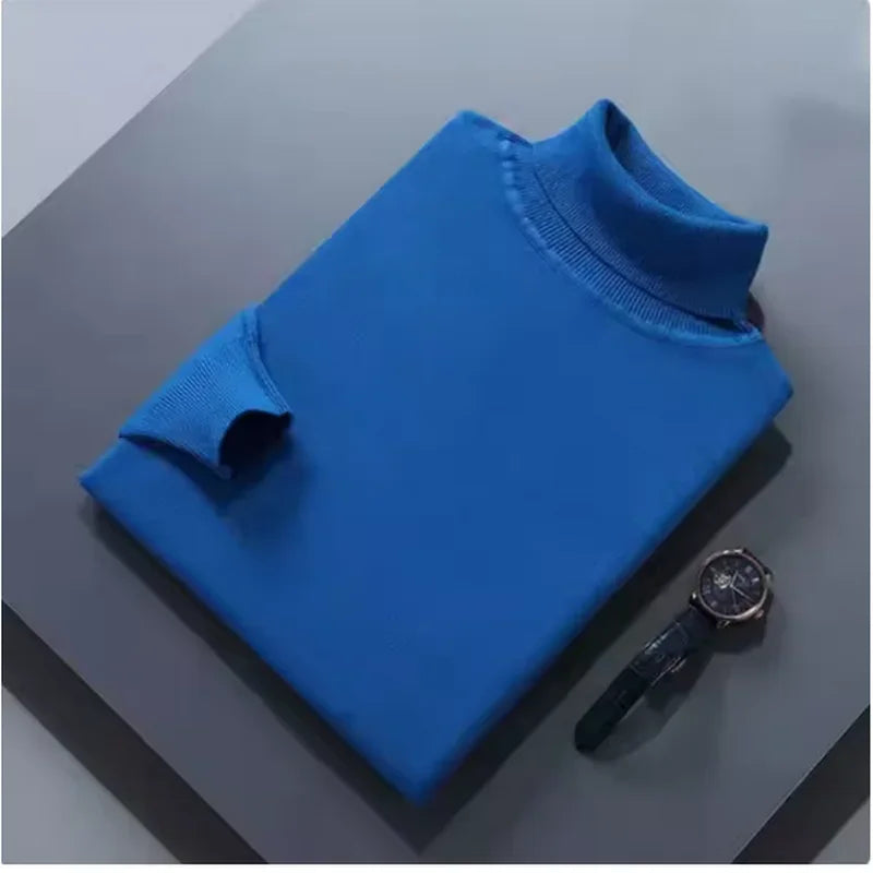 Aureo Madrid™ | Elegante jersey grueso de lana con cuello alto