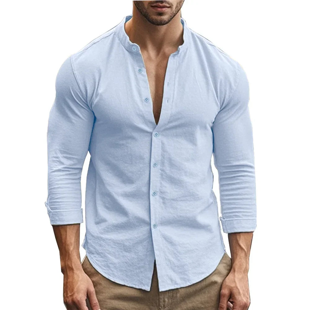 Aureo Madrid™ | Camisa informal de verano de algodón y lino
