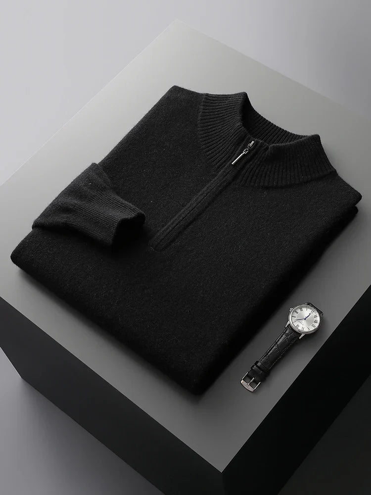 Aureo Madrid™ | Jersey de cachemira Florence con cremallera