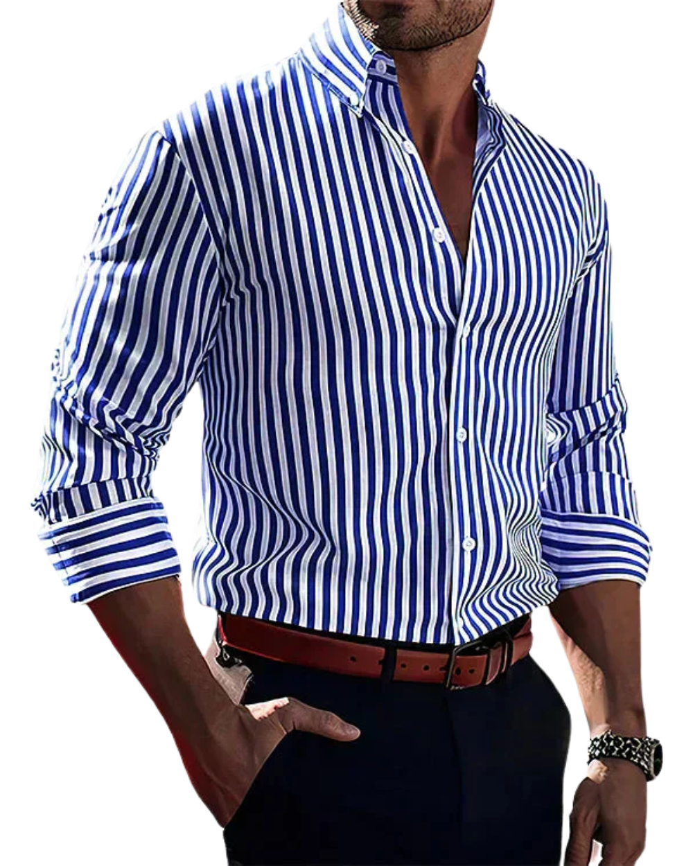 Aureo Madrid™ | Elegante camisa a rayas