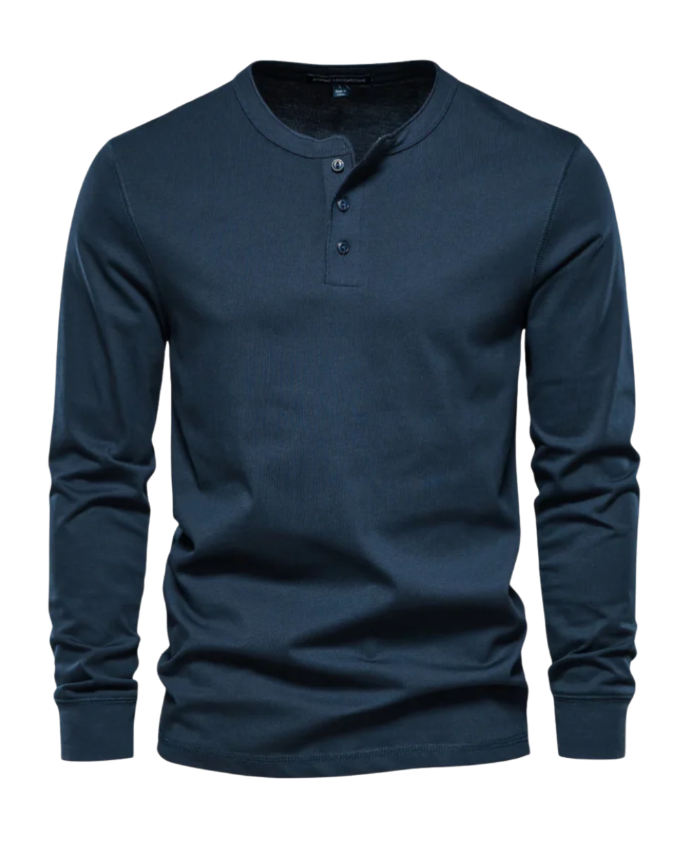 Aureo Madrid™ | Elegante Henley de algodón con manga larga
