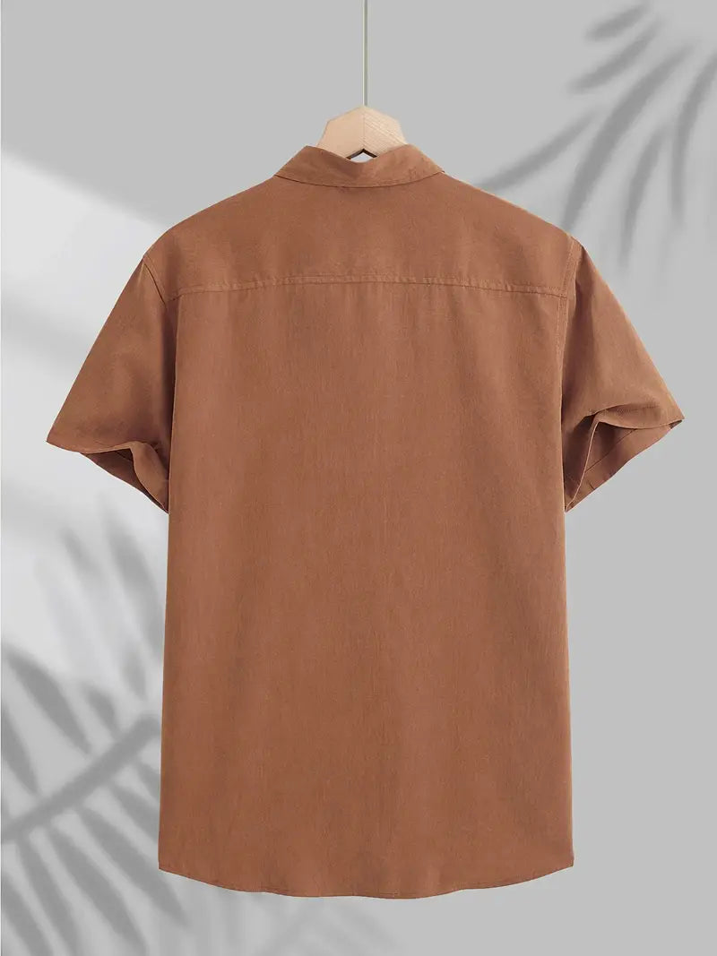 Aureo Madrid™ | Camisa informal de algodón con mangas cortas