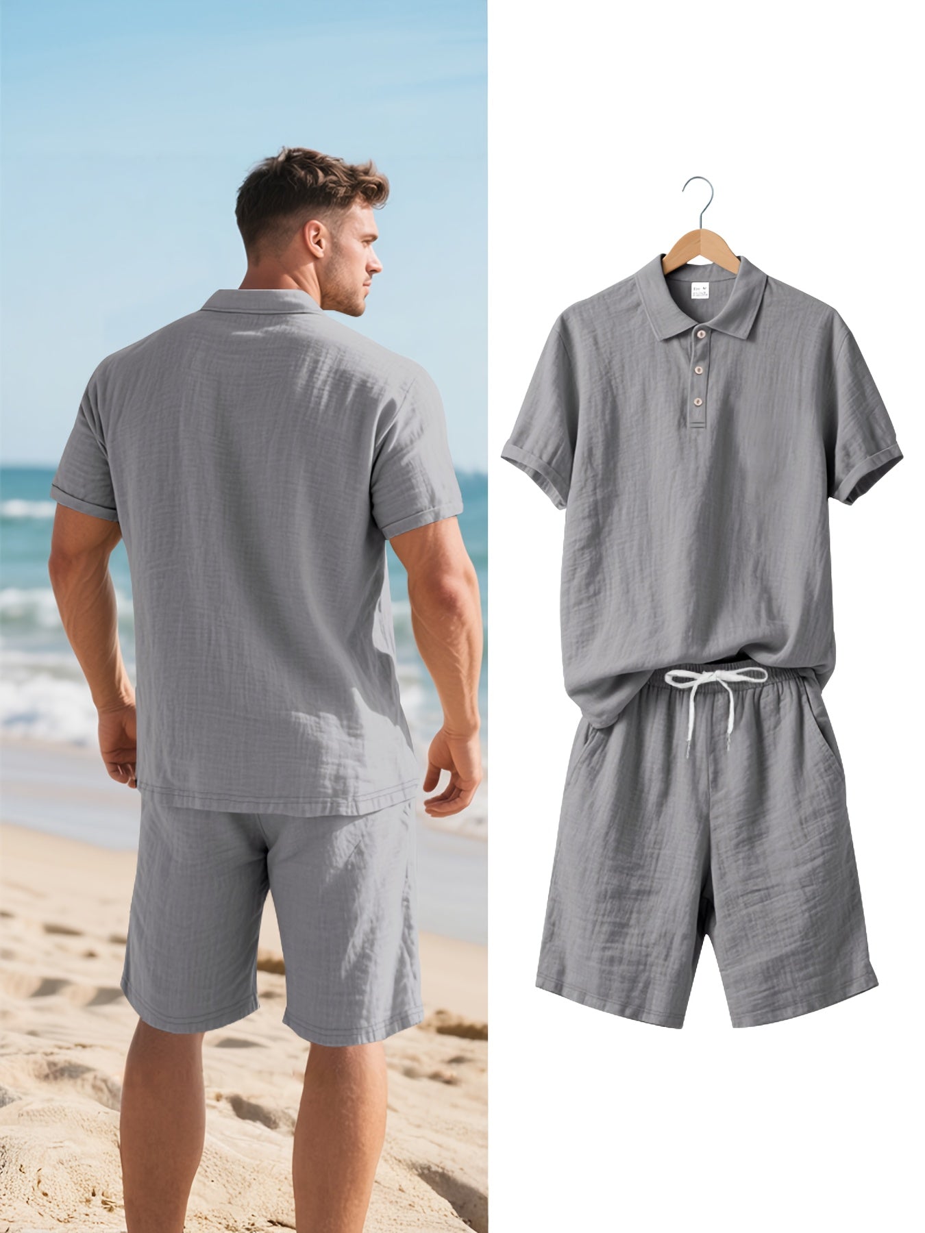 Aureo Madrid™ | Conjunto de lino para hombre
