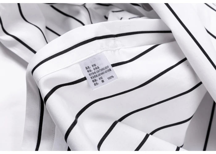 Aureo Madrid™ | Elegante camisa de algodón a rayas