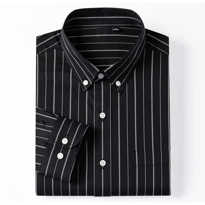 Aureo Madrid™ | Elegante camisa de algodón a rayas