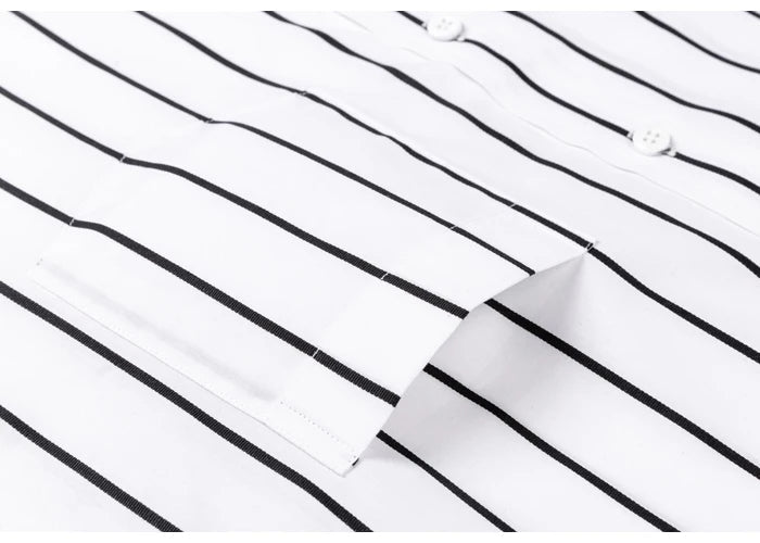 Aureo Madrid™ | Elegante camisa de algodón a rayas