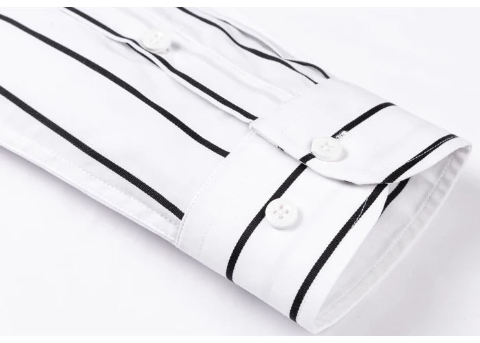 Aureo Madrid™ | Elegante camisa de algodón a rayas