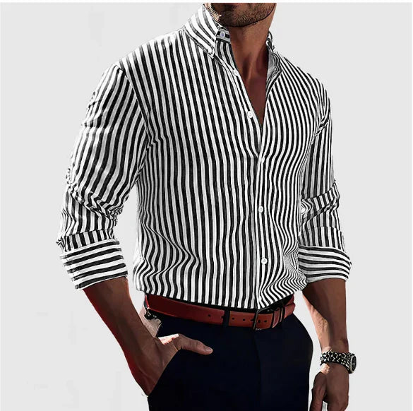 Aureo Madrid™ | Elegante camisa a rayas