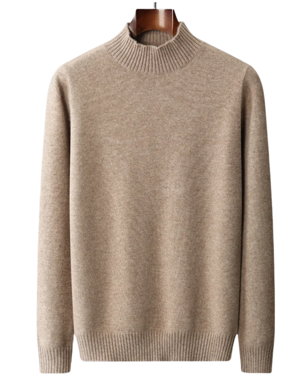 Aureo Madrid™ | Elegante jersey de cuello alto de lana merino