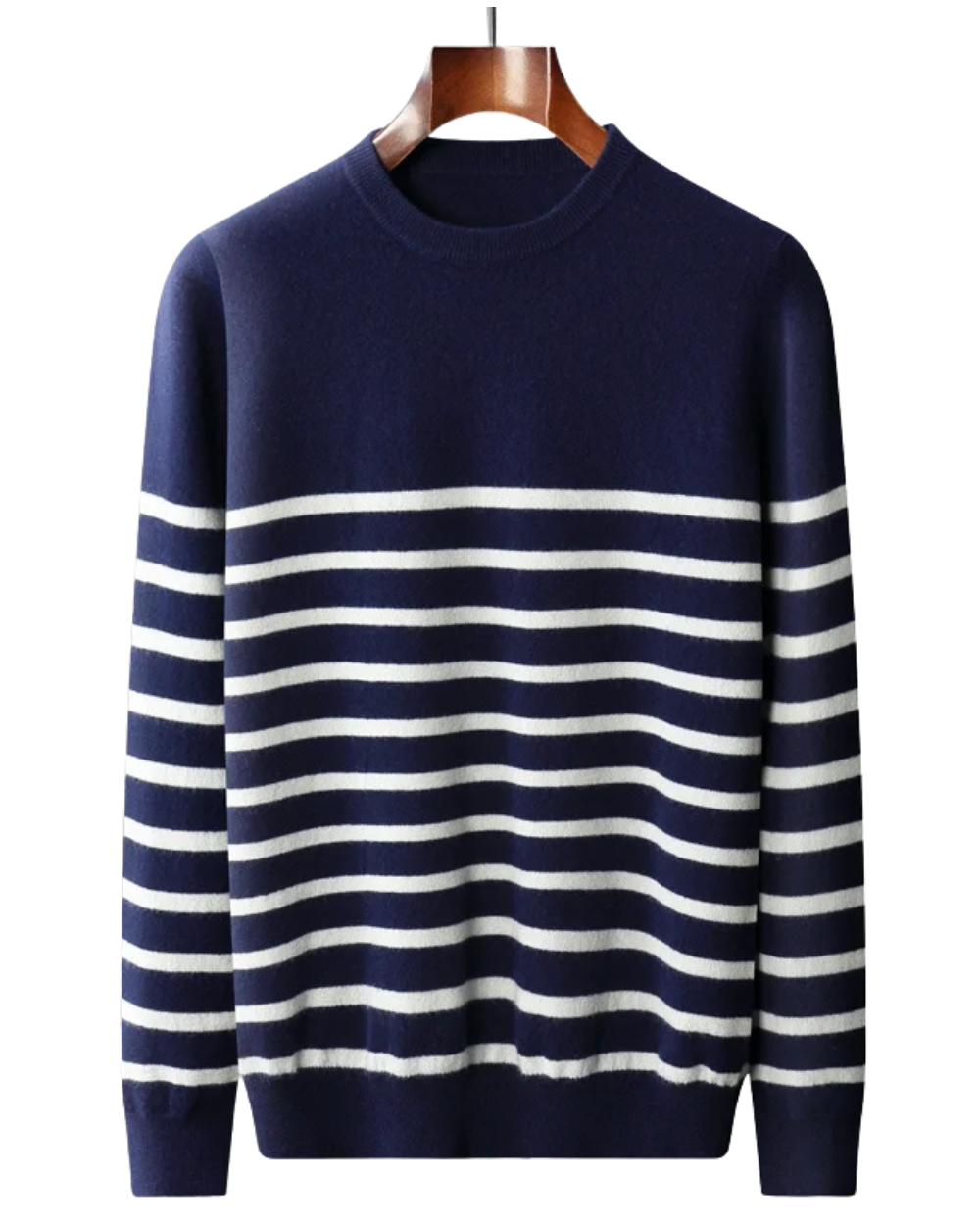 Aureo Madrid™ | Elegante jersey de lana a rayas