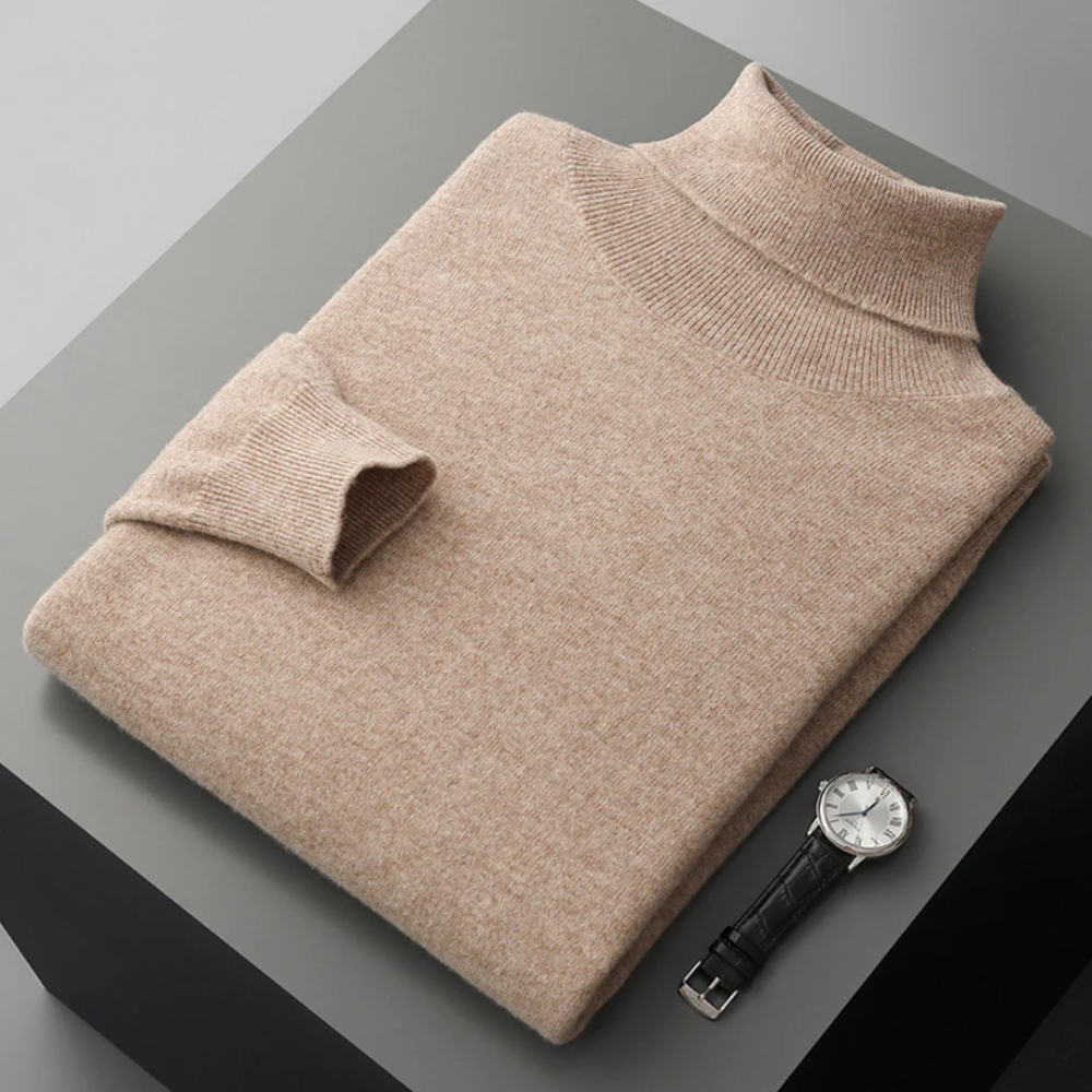 Aureo Madrid™ | Jersey de cuello alto de lana merino Cagliari
