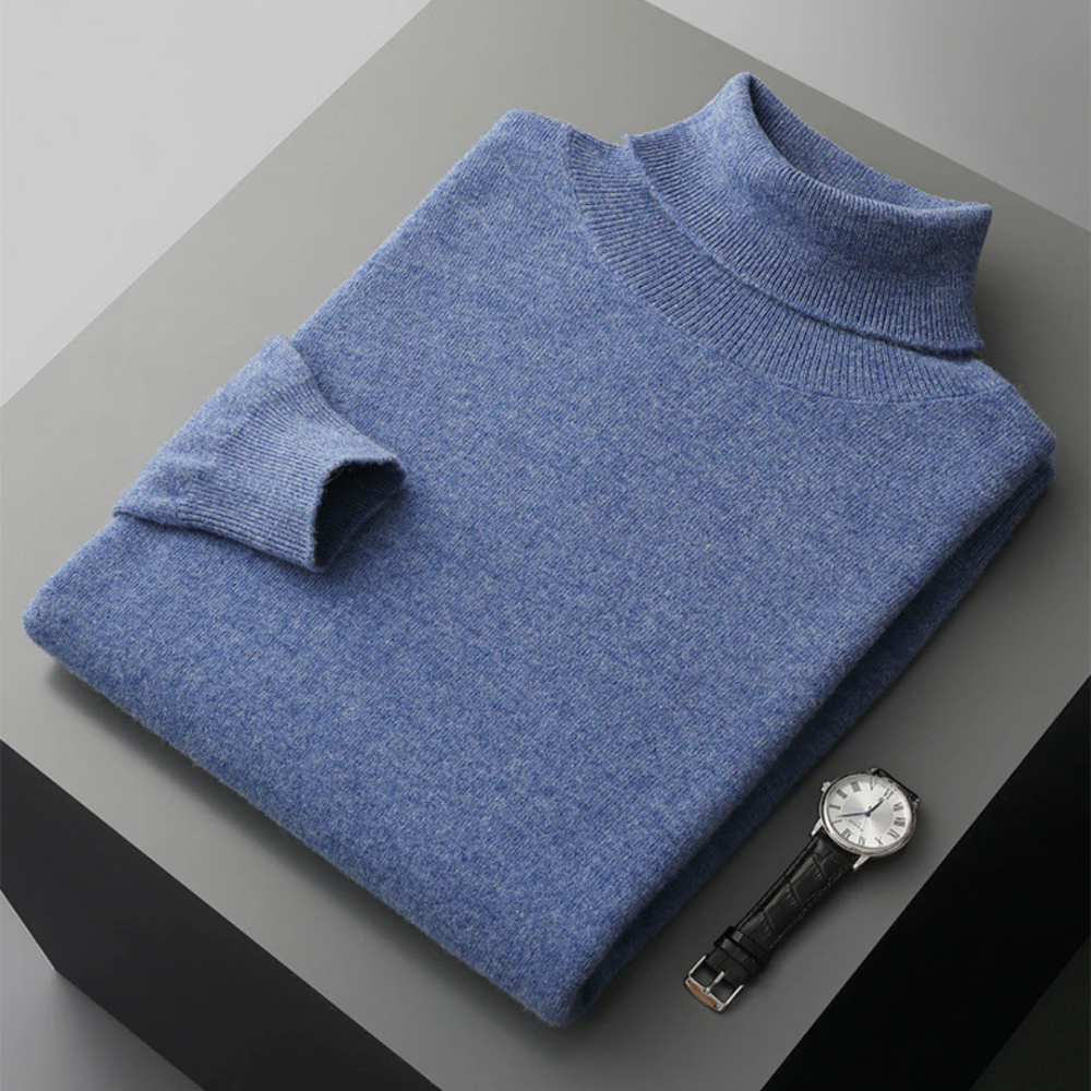 Aureo Madrid™ | Jersey de cuello alto de lana merino Cagliari