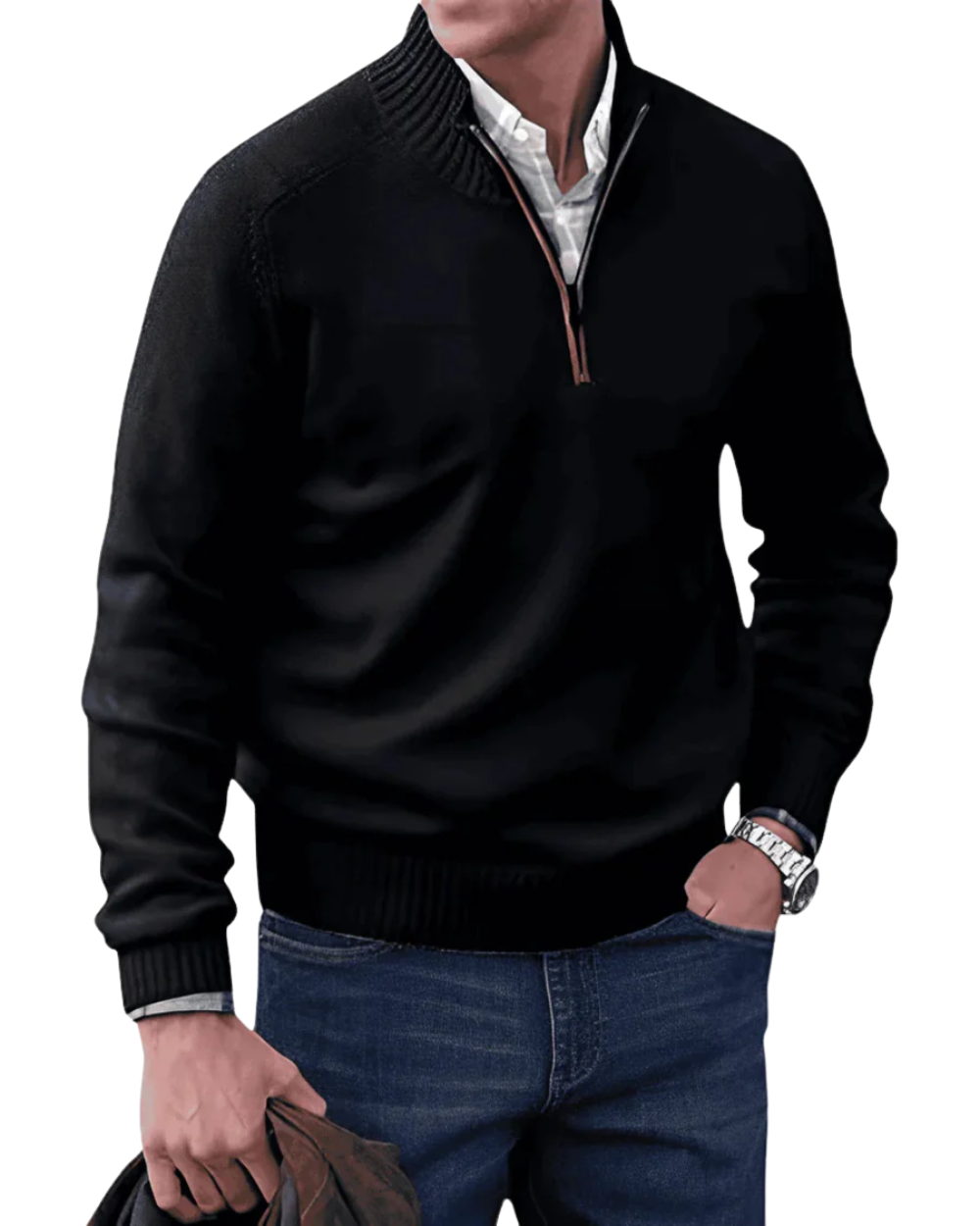 Aureo Madrid™ | Jersey informal con cremallera