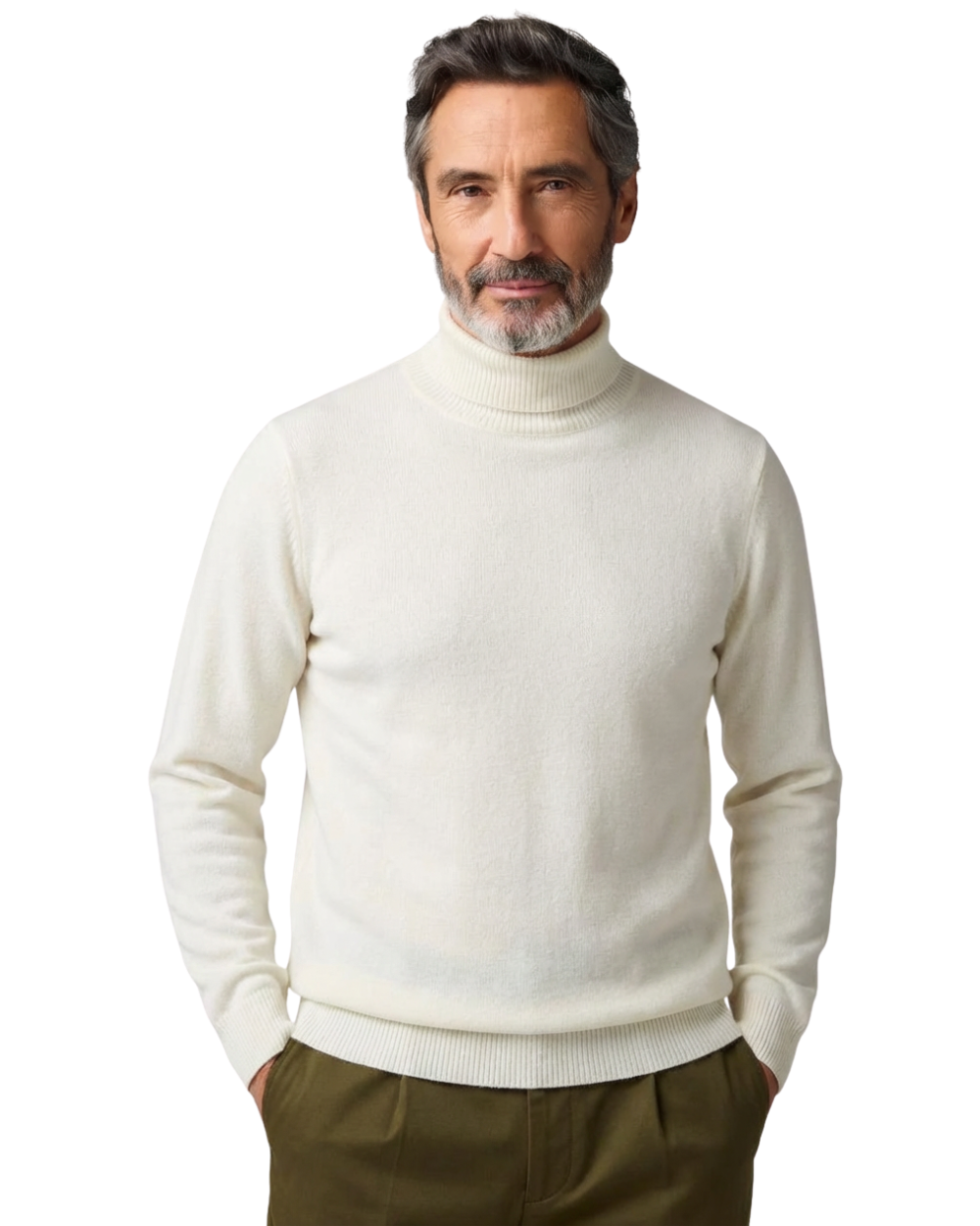 Aureo Madrid™ | Jersey de cuello alto de lana merino Monaco