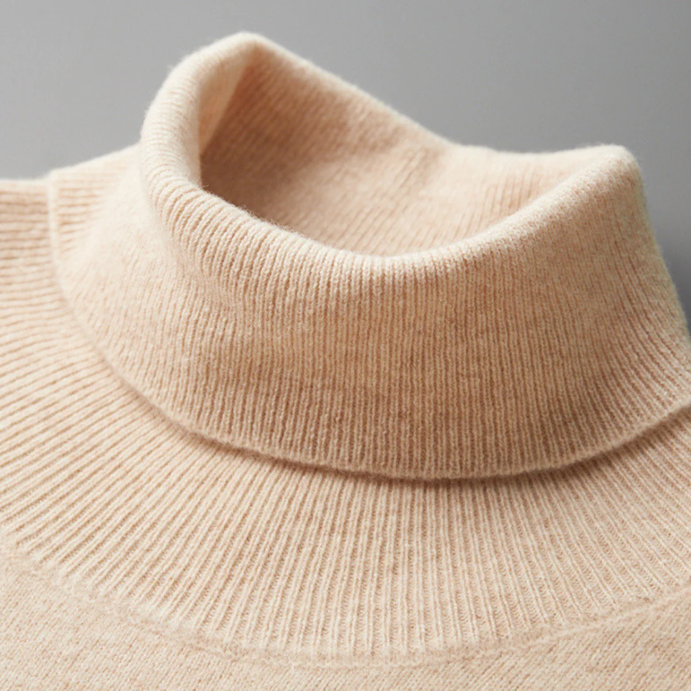 Aureo Madrid™ | Jersey de cuello alto de lana merino Cagliari