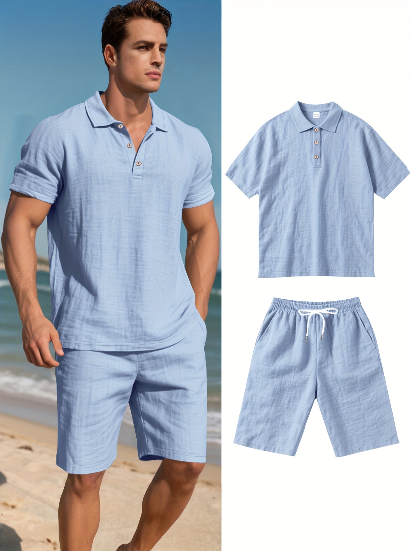 Aureo Madrid™ | Conjunto de lino para hombre
