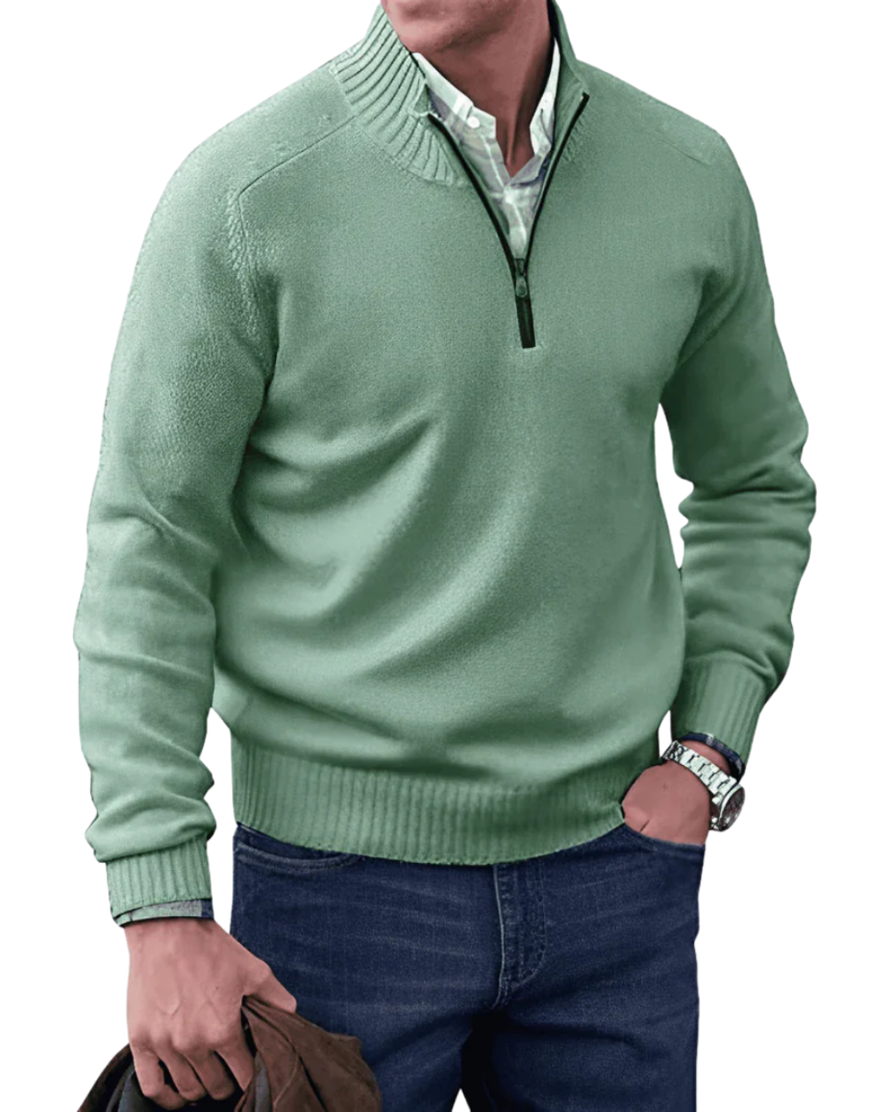 Aureo Madrid™ | Jersey informal con cremallera