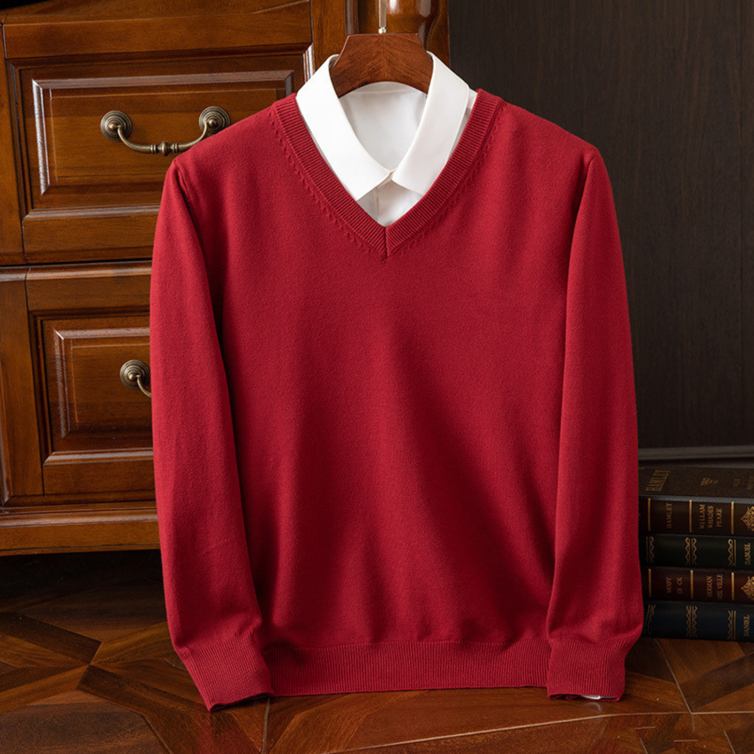 Aureo Madrid™ | Jersey elegante con cuello en V