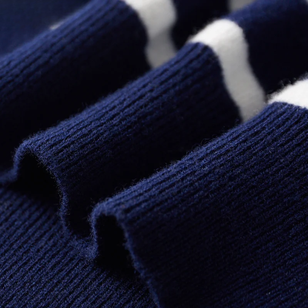 Aureo Madrid™ | Elegante jersey de lana a rayas