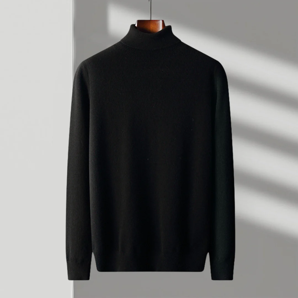 Aureo Madrid™ | Jersey de cuello alto de lana merino Cagliari