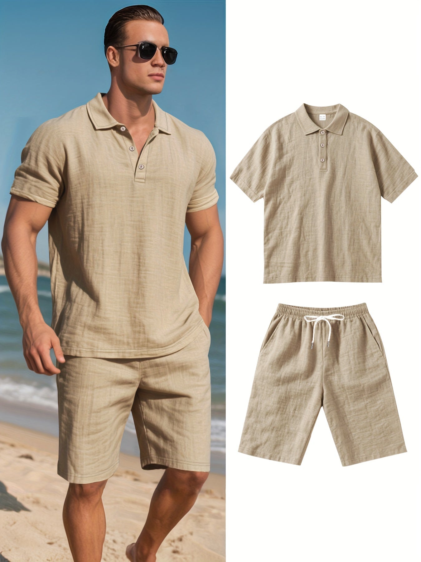 Aureo Madrid™ | Conjunto de lino para hombre
