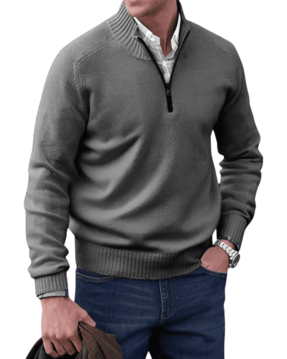 Aureo Madrid™ | Jersey informal con cremallera