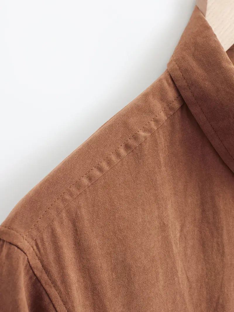 Aureo Madrid™ | Camisa informal de algodón con mangas cortas